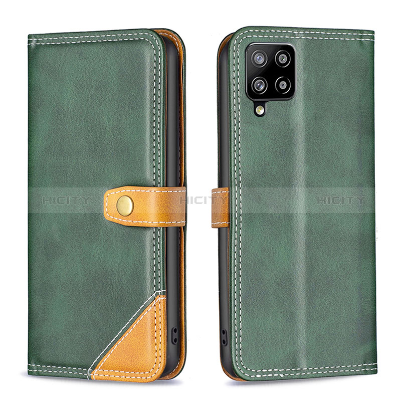 Custodia Portafoglio In Pelle Cover con Supporto B14F per Samsung Galaxy A42 5G Verde