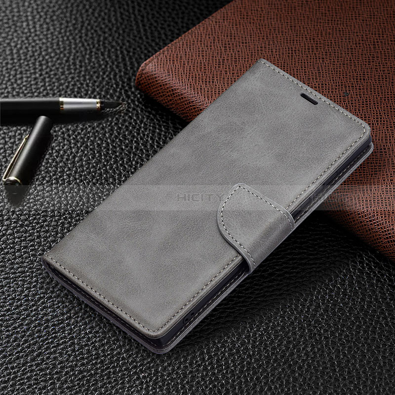 Custodia Portafoglio In Pelle Cover con Supporto B14F per Samsung Galaxy S24 Ultra 5G Grigio