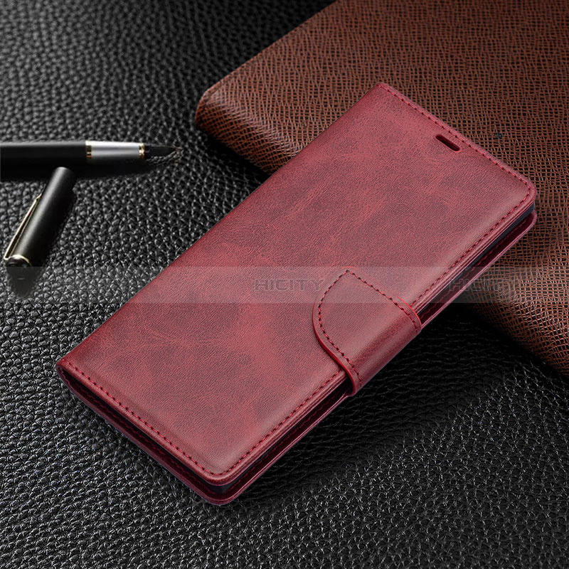 Custodia Portafoglio In Pelle Cover con Supporto B14F per Samsung Galaxy S24 Ultra 5G Rosso