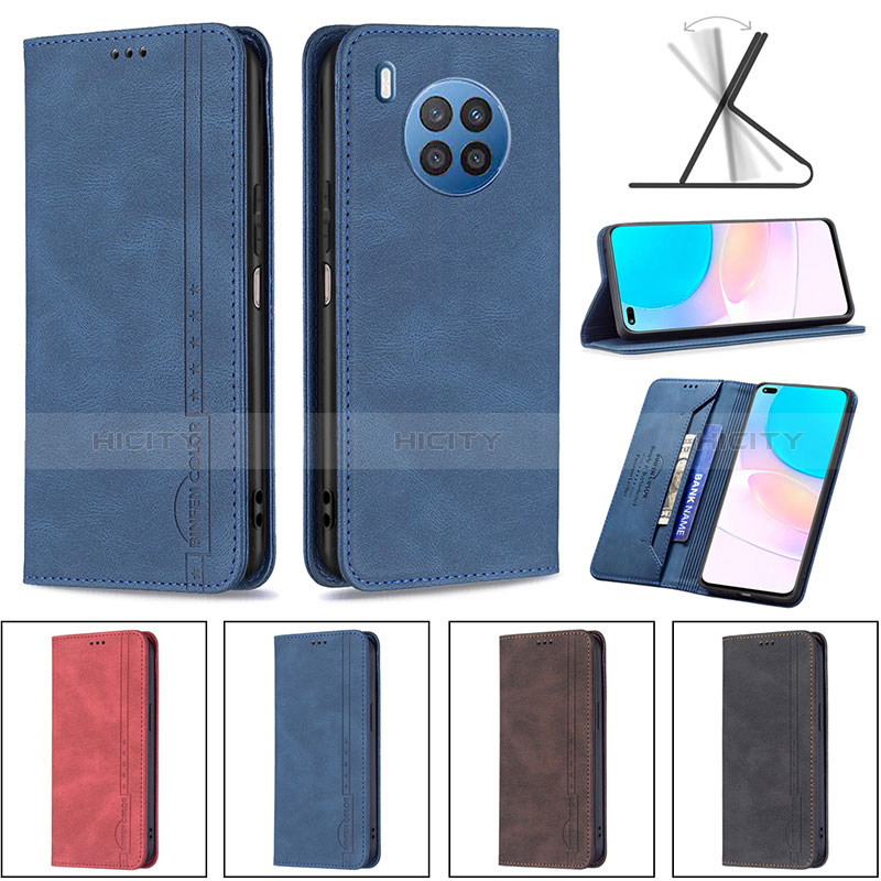 Custodia Portafoglio In Pelle Cover con Supporto B15F per Huawei Honor 50 Lite