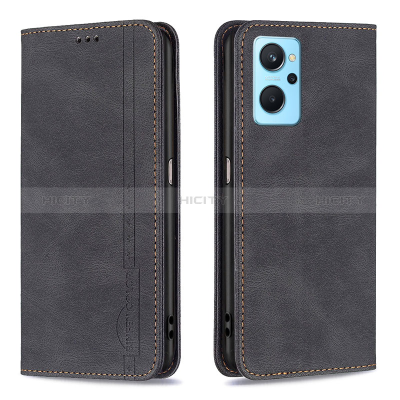 Custodia Portafoglio In Pelle Cover con Supporto B15F per Oppo A96 4G Nero