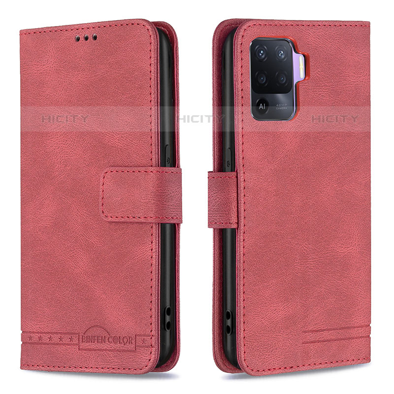 Custodia Portafoglio In Pelle Cover con Supporto B15F per Oppo Reno5 Lite