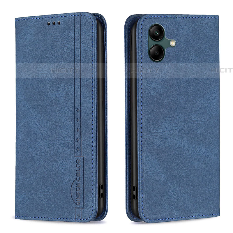 Custodia Portafoglio In Pelle Cover con Supporto B15F per Samsung Galaxy A04E Blu