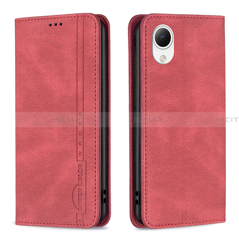 Custodia Portafoglio In Pelle Cover con Supporto B15F per Samsung Galaxy A23s Rosso