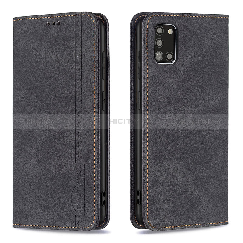 Custodia Portafoglio In Pelle Cover con Supporto B15F per Samsung Galaxy A31 Nero