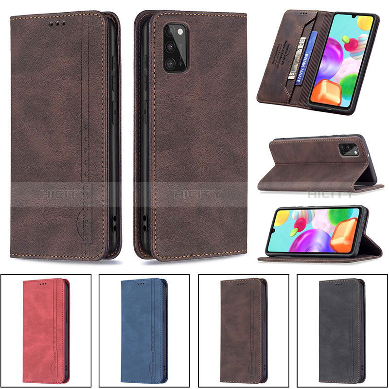 Custodia Portafoglio In Pelle Cover con Supporto B15F per Samsung Galaxy A41