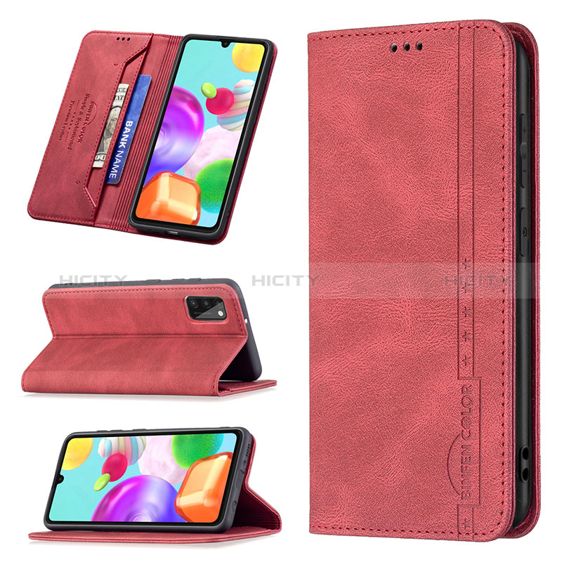 Custodia Portafoglio In Pelle Cover con Supporto B15F per Samsung Galaxy A41