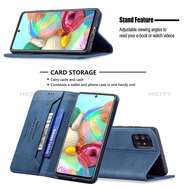 Custodia Portafoglio In Pelle Cover con Supporto B15F per Samsung Galaxy A71 5G