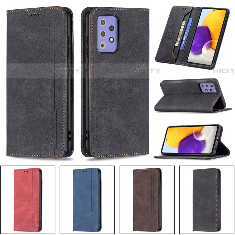 Custodia Portafoglio In Pelle Cover con Supporto B15F per Samsung Galaxy A72 4G