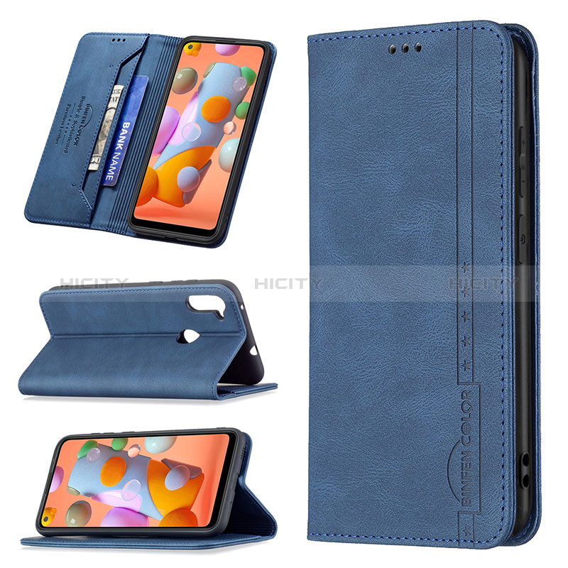 Custodia Portafoglio In Pelle Cover con Supporto B15F per Samsung Galaxy M11