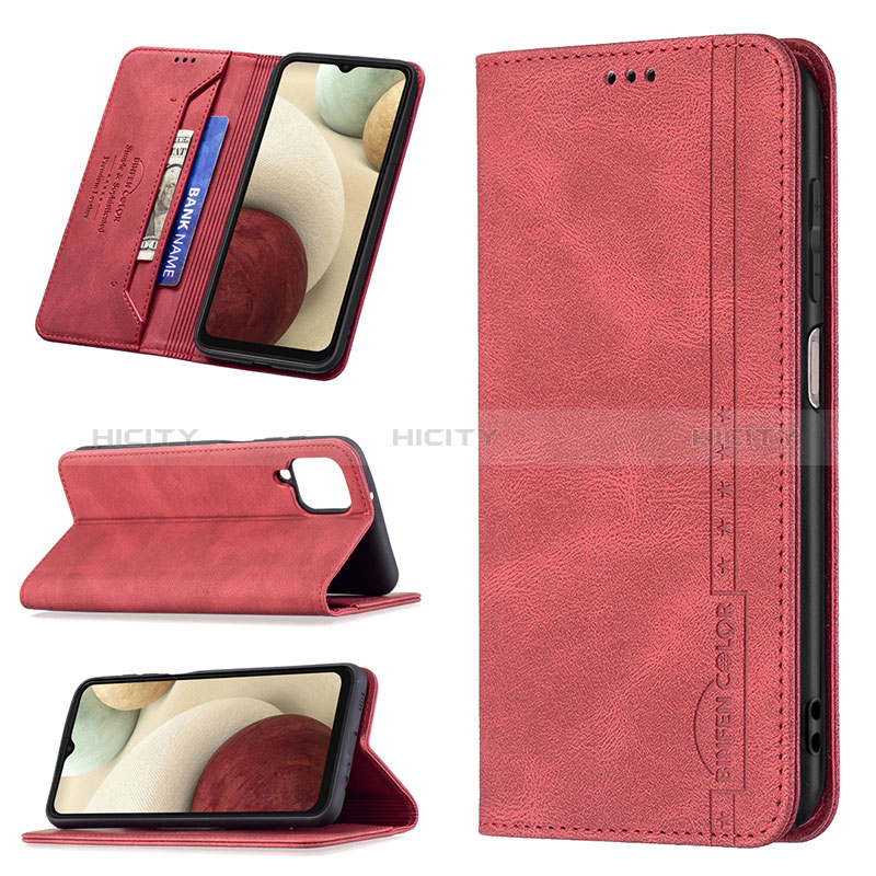 Custodia Portafoglio In Pelle Cover con Supporto B15F per Samsung Galaxy M12