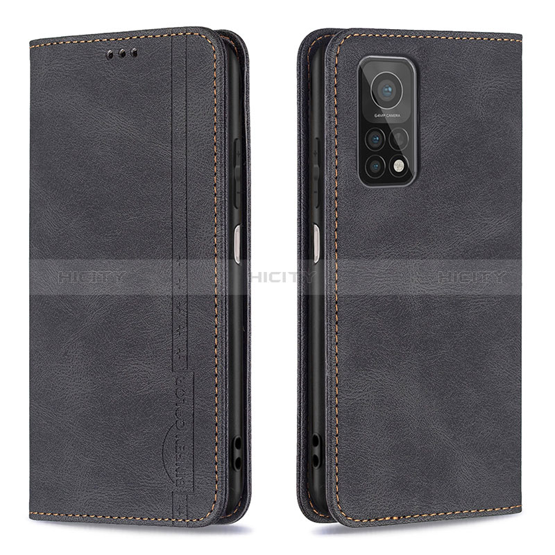 Custodia Portafoglio In Pelle Cover con Supporto B15F per Xiaomi Mi 10T Pro 5G Nero