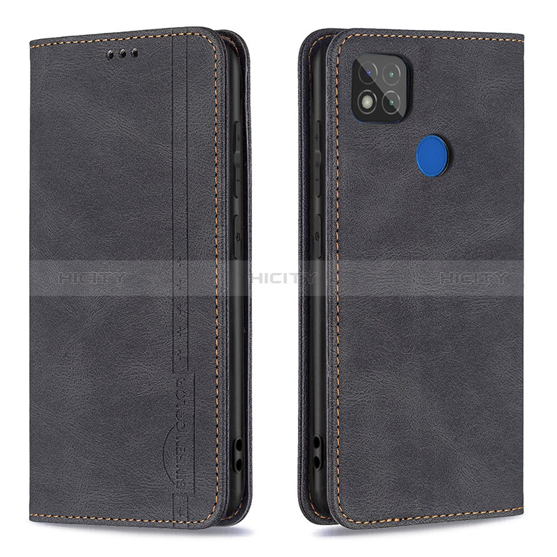 Custodia Portafoglio In Pelle Cover con Supporto B15F per Xiaomi POCO C31 Nero