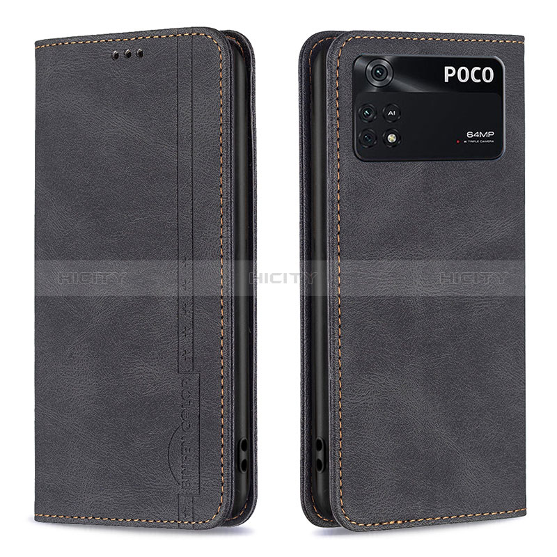 Custodia Portafoglio In Pelle Cover con Supporto B15F per Xiaomi Poco M4 Pro 4G