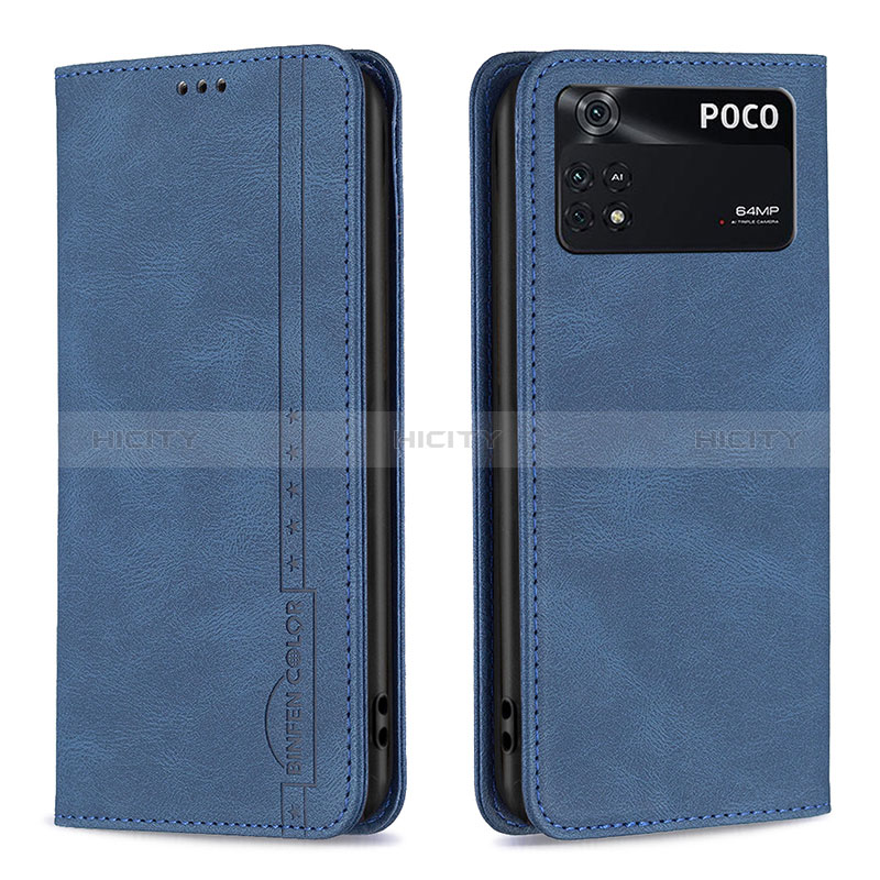 Custodia Portafoglio In Pelle Cover con Supporto B15F per Xiaomi Poco M4 Pro 4G