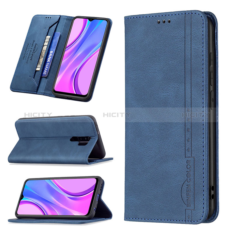 Custodia Portafoglio In Pelle Cover con Supporto B15F per Xiaomi Redmi 9 Prime India