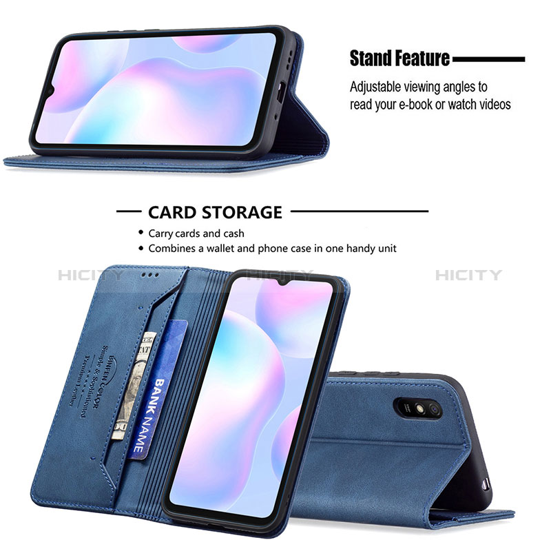 Custodia Portafoglio In Pelle Cover con Supporto B15F per Xiaomi Redmi 9i