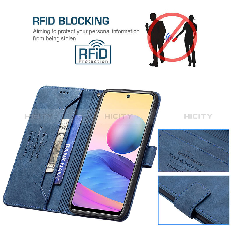 Custodia Portafoglio In Pelle Cover con Supporto B15F per Xiaomi Redmi Note 10 5G