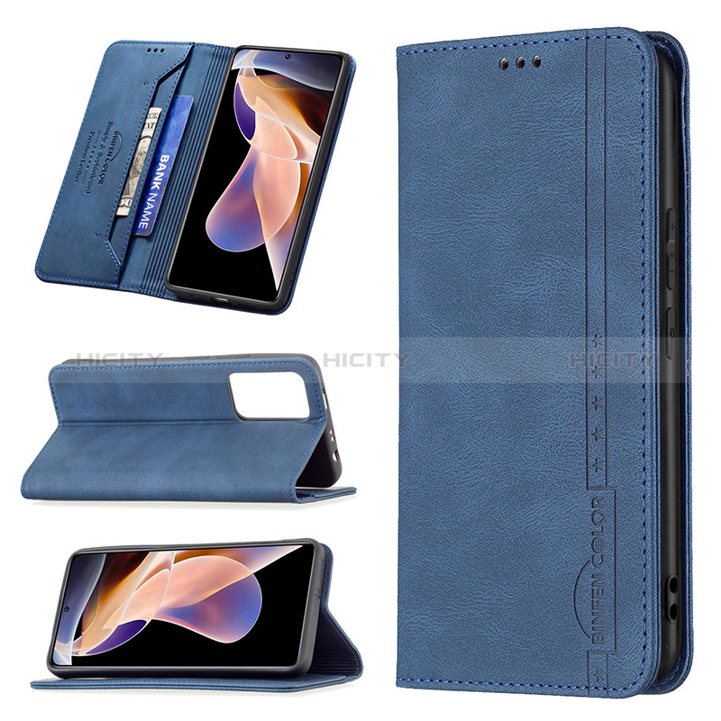 Custodia Portafoglio In Pelle Cover con Supporto B15F per Xiaomi Redmi Note 11 Pro+ Plus 5G