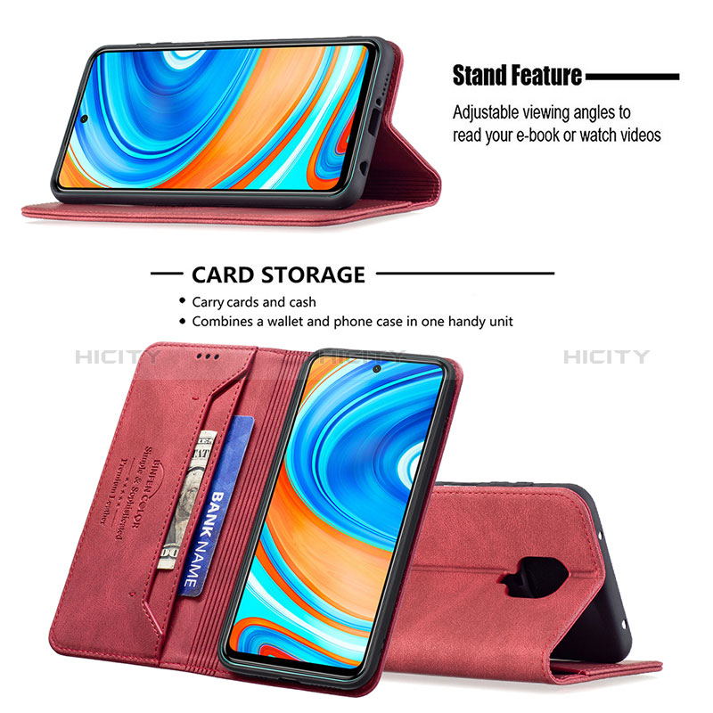 Custodia Portafoglio In Pelle Cover con Supporto B15F per Xiaomi Redmi Note 9S