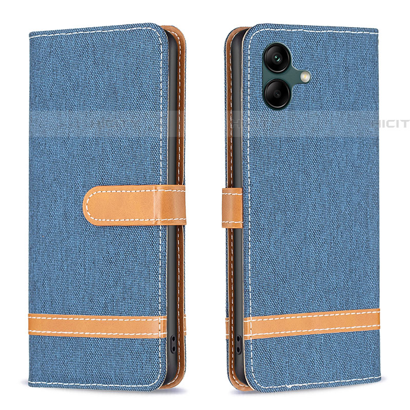 Custodia Portafoglio In Pelle Cover con Supporto B16F per Samsung Galaxy A04E Blu Notte