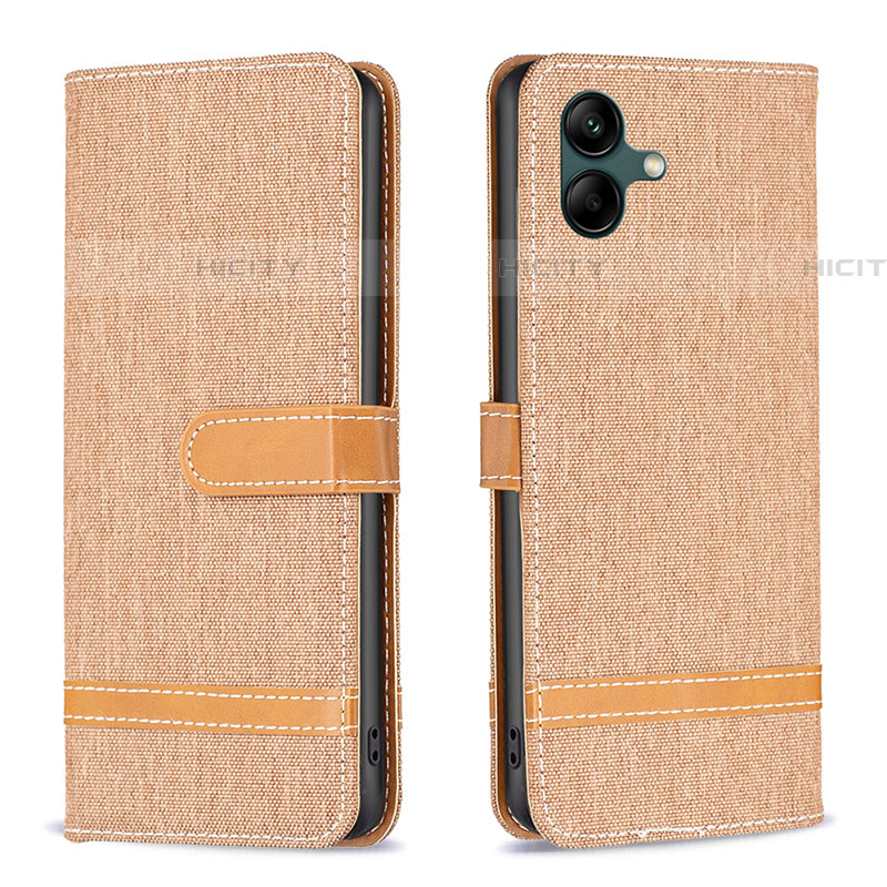 Custodia Portafoglio In Pelle Cover con Supporto B16F per Samsung Galaxy A04E Oro