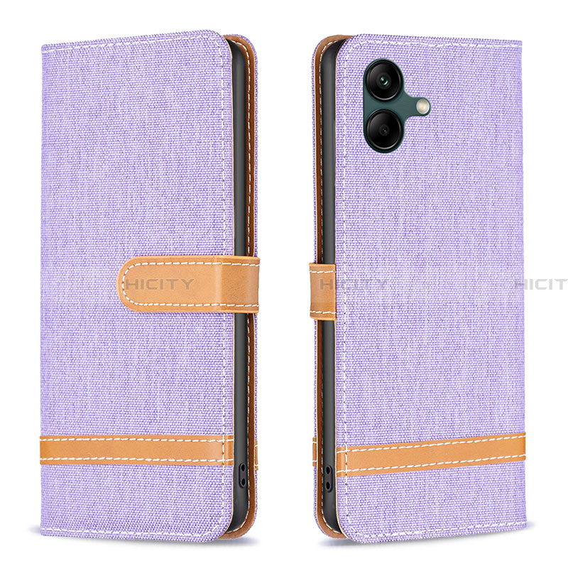 Custodia Portafoglio In Pelle Cover con Supporto B16F per Samsung Galaxy A05 Lavanda