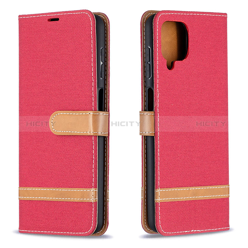 Custodia Portafoglio In Pelle Cover con Supporto B16F per Samsung Galaxy A12