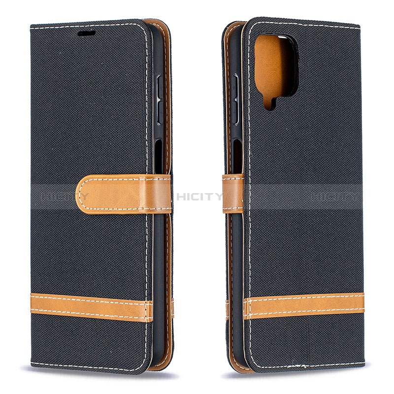 Custodia Portafoglio In Pelle Cover con Supporto B16F per Samsung Galaxy A12