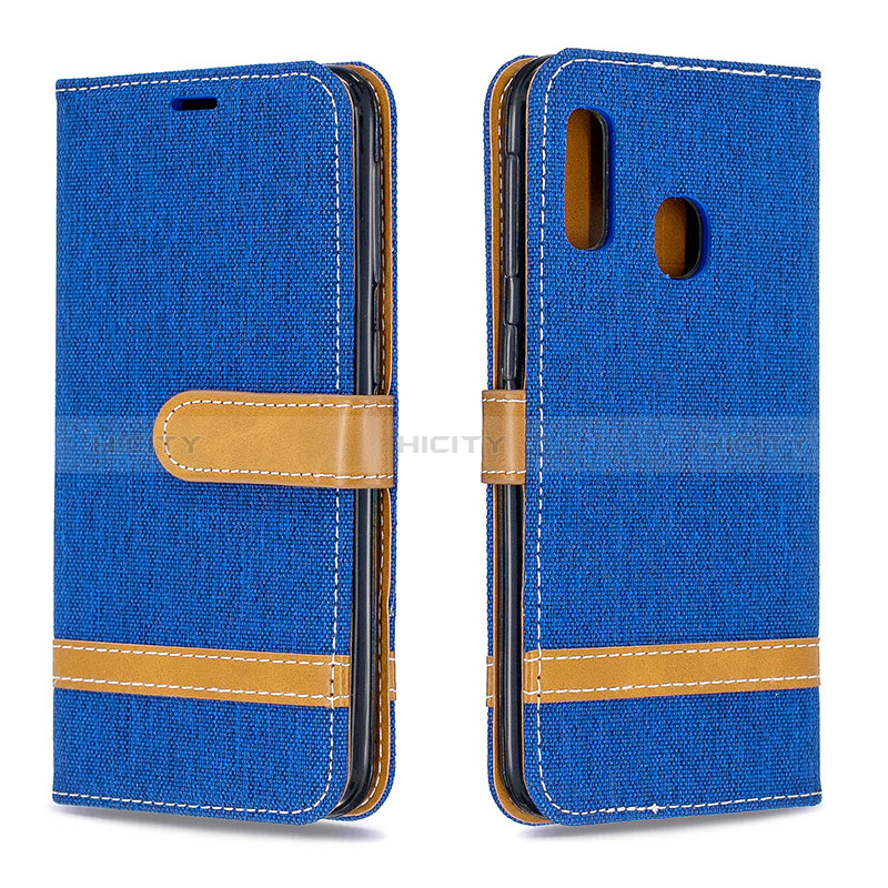 Custodia Portafoglio In Pelle Cover con Supporto B16F per Samsung Galaxy A20e