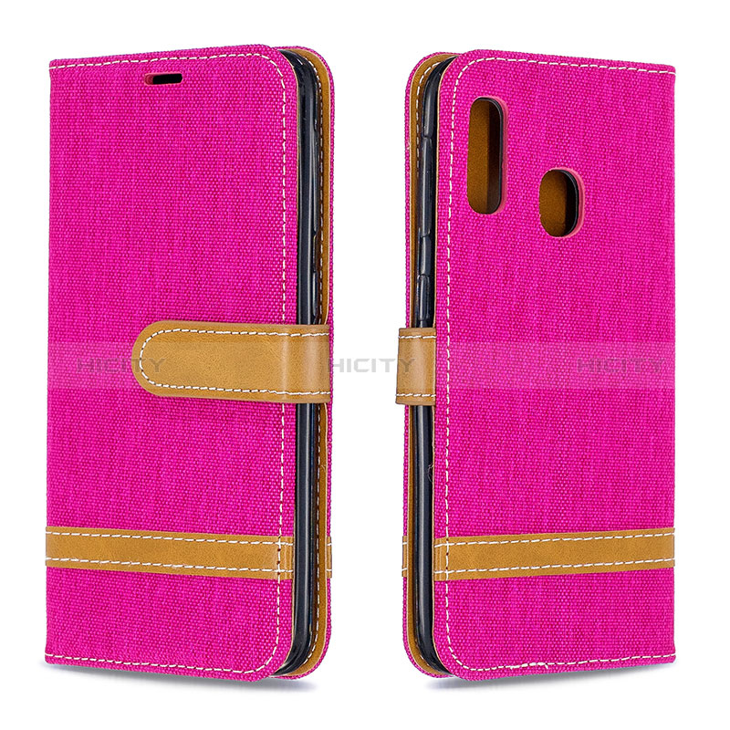 Custodia Portafoglio In Pelle Cover con Supporto B16F per Samsung Galaxy A20e