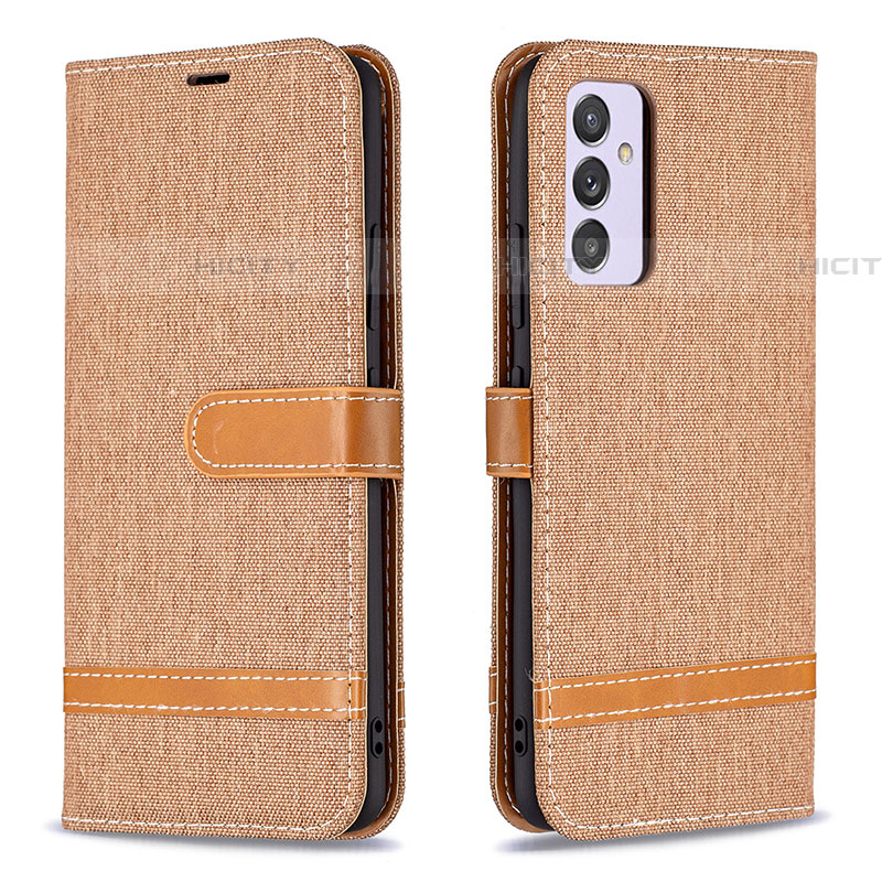 Custodia Portafoglio In Pelle Cover con Supporto B16F per Samsung Galaxy A24 4G Oro