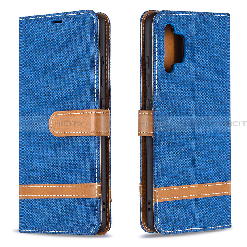 Custodia Portafoglio In Pelle Cover con Supporto B16F per Samsung Galaxy A32 4G Blu