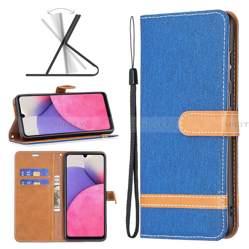 Custodia Portafoglio In Pelle Cover con Supporto B16F per Samsung Galaxy A33 5G