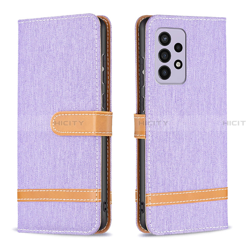 Custodia Portafoglio In Pelle Cover con Supporto B16F per Samsung Galaxy A33 5G Lavanda