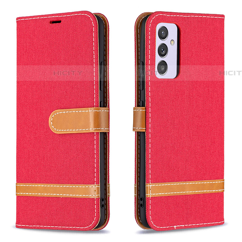 Custodia Portafoglio In Pelle Cover con Supporto B16F per Samsung Galaxy A34 5G Rosso