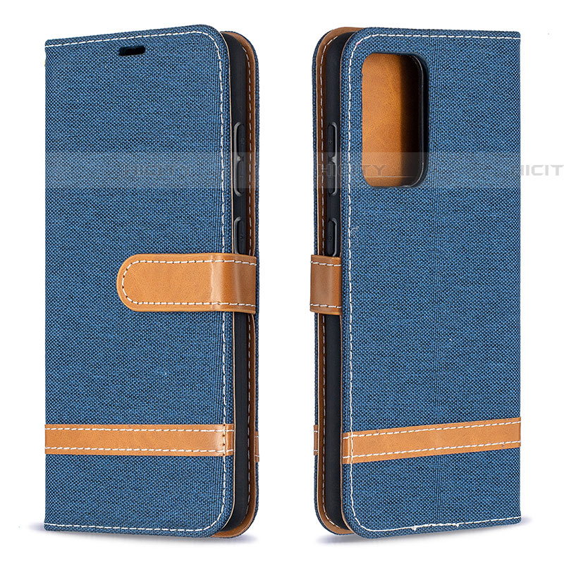 Custodia Portafoglio In Pelle Cover con Supporto B16F per Samsung Galaxy A52 4G Blu Notte