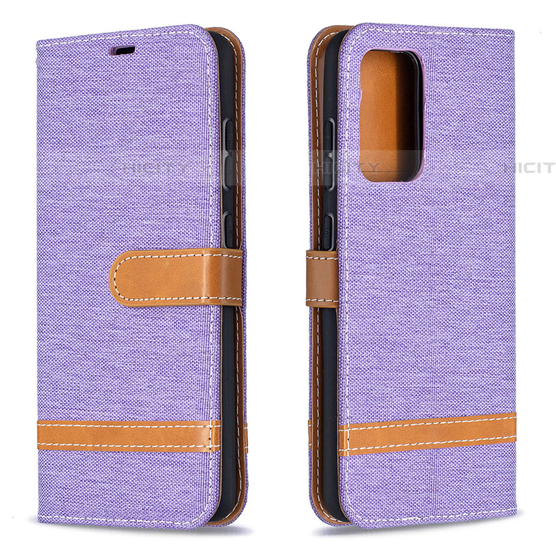 Custodia Portafoglio In Pelle Cover con Supporto B16F per Samsung Galaxy A52 5G Lavanda