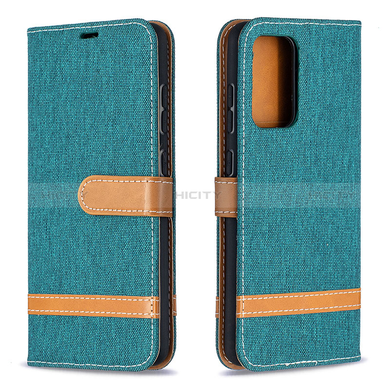 Custodia Portafoglio In Pelle Cover con Supporto B16F per Samsung Galaxy A52s 5G Verde