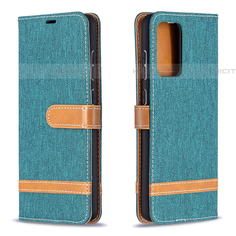 Custodia Portafoglio In Pelle Cover con Supporto B16F per Samsung Galaxy A72 5G Verde