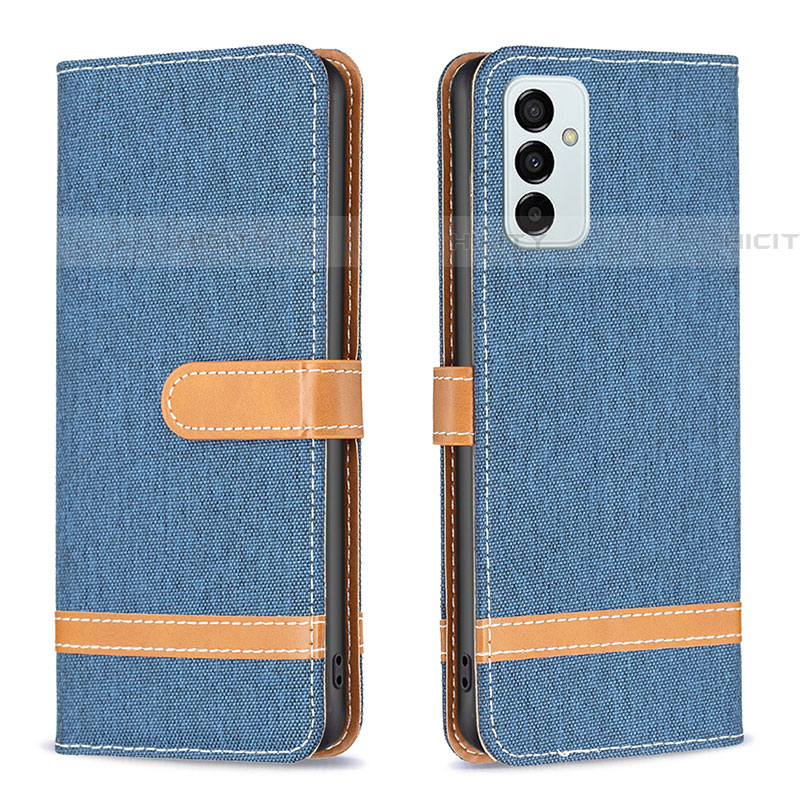 Custodia Portafoglio In Pelle Cover con Supporto B16F per Samsung Galaxy F23 5G Blu Notte