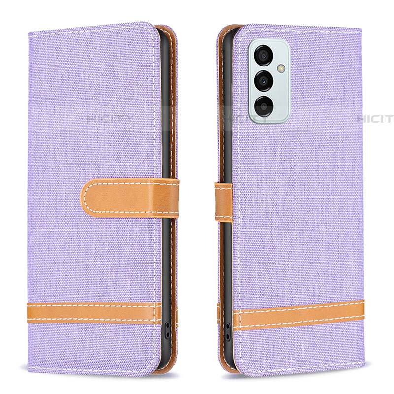 Custodia Portafoglio In Pelle Cover con Supporto B16F per Samsung Galaxy F23 5G Lavanda