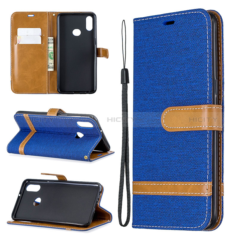 Custodia Portafoglio In Pelle Cover con Supporto B16F per Samsung Galaxy M01s