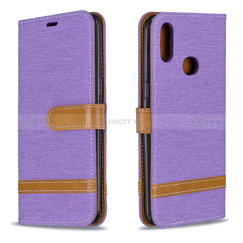 Custodia Portafoglio In Pelle Cover con Supporto B16F per Samsung Galaxy M01s Lavanda