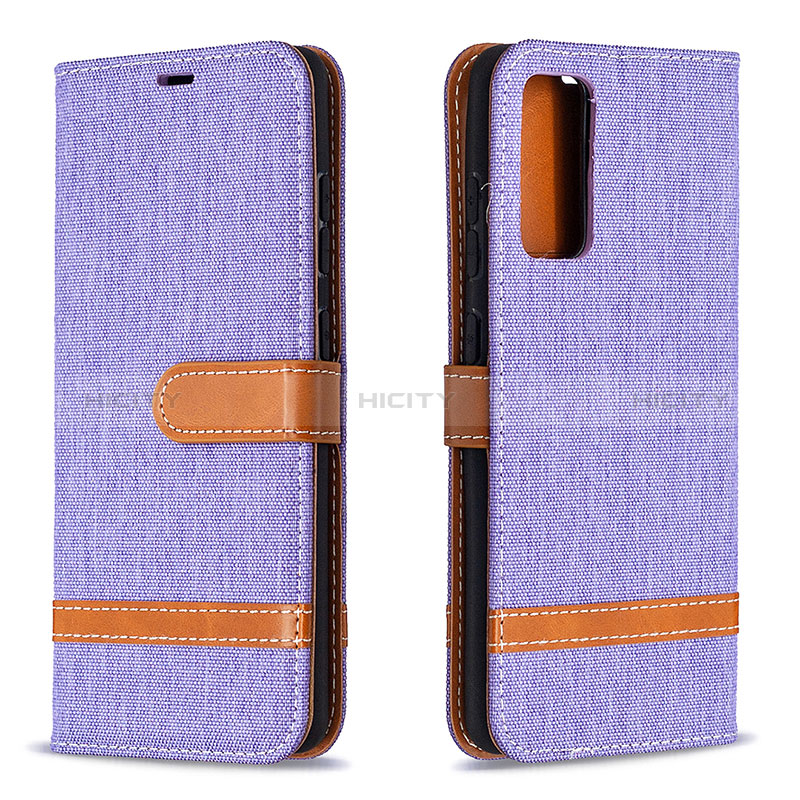 Custodia Portafoglio In Pelle Cover con Supporto B16F per Samsung Galaxy S20 FE 5G Lavanda