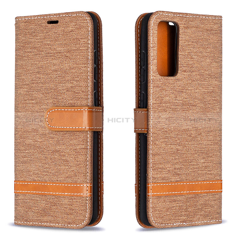 Custodia Portafoglio In Pelle Cover con Supporto B16F per Samsung Galaxy S20 FE 5G Oro