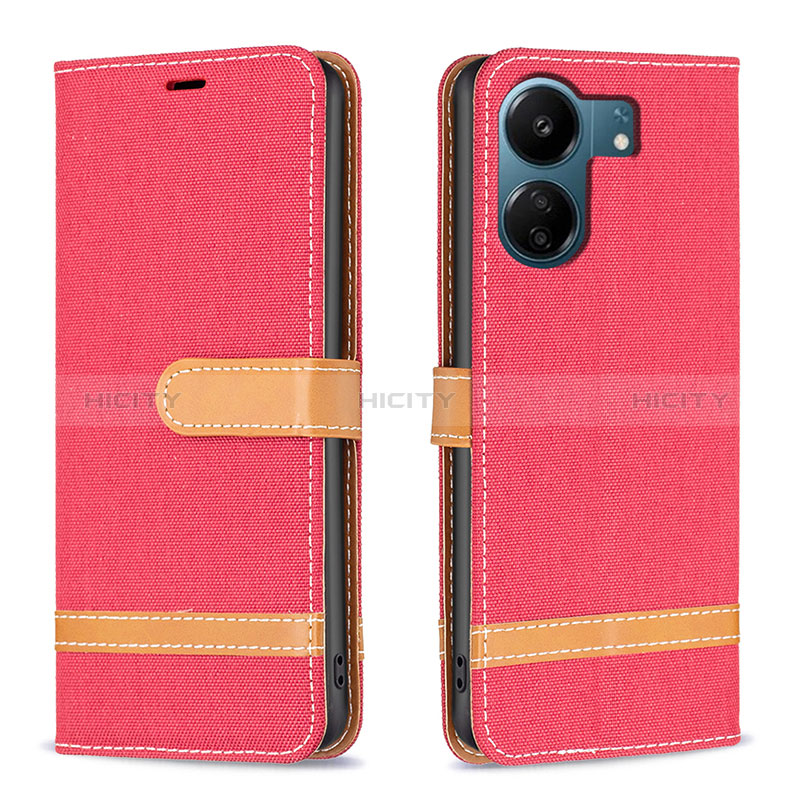 Custodia Portafoglio In Pelle Cover con Supporto B16F per Xiaomi Poco C65