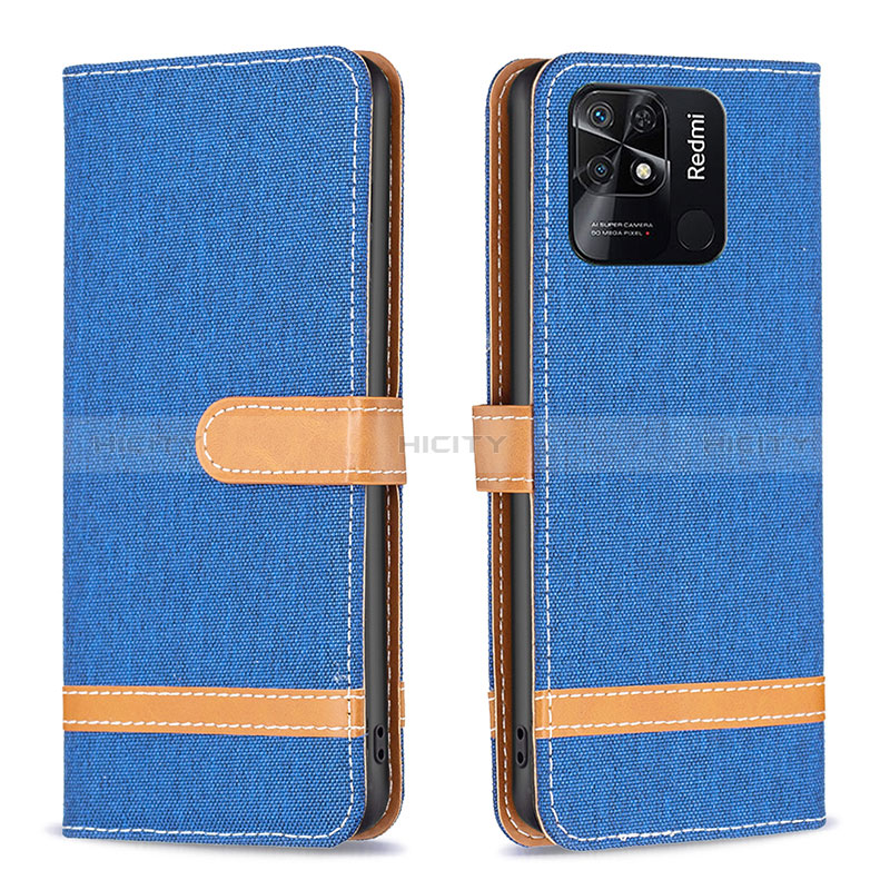 Custodia Portafoglio In Pelle Cover con Supporto B16F per Xiaomi Redmi 10 Power