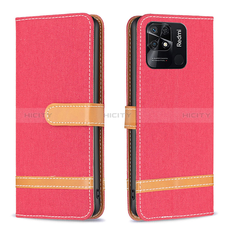 Custodia Portafoglio In Pelle Cover con Supporto B16F per Xiaomi Redmi 10 Power