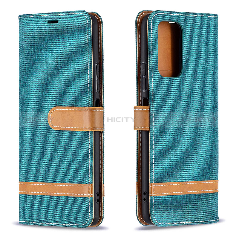 Custodia Portafoglio In Pelle Cover con Supporto B16F per Xiaomi Redmi Note 10 Pro 4G Verde